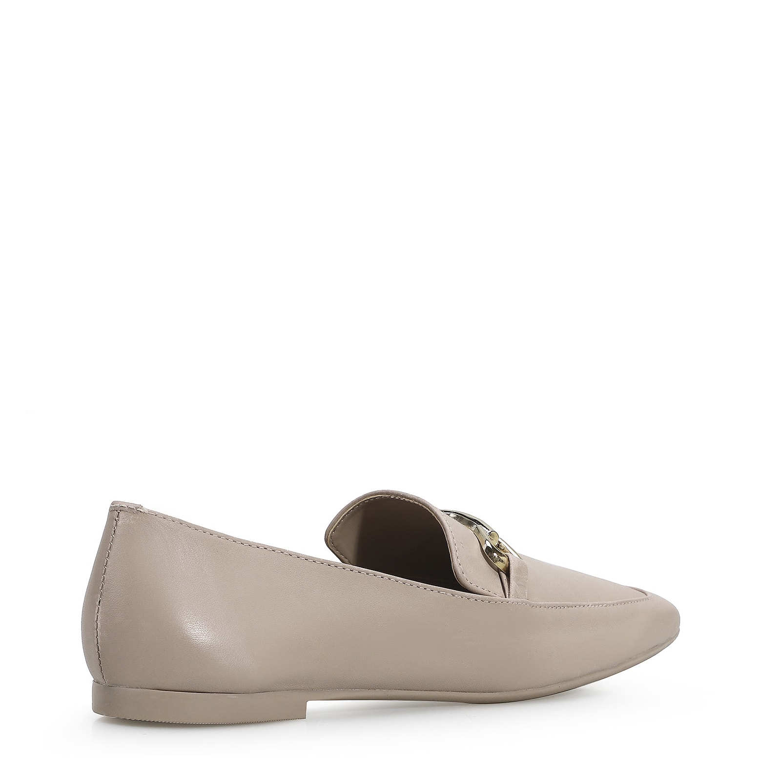 Mocassim Mercy Couro Taupe