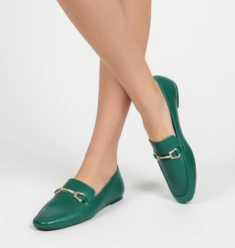 Mocassim Mercy Couro Verde - imagem 2