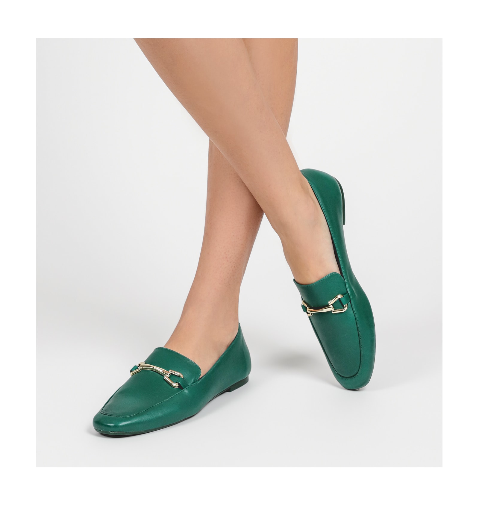 Mocassim Mercy Couro Verde