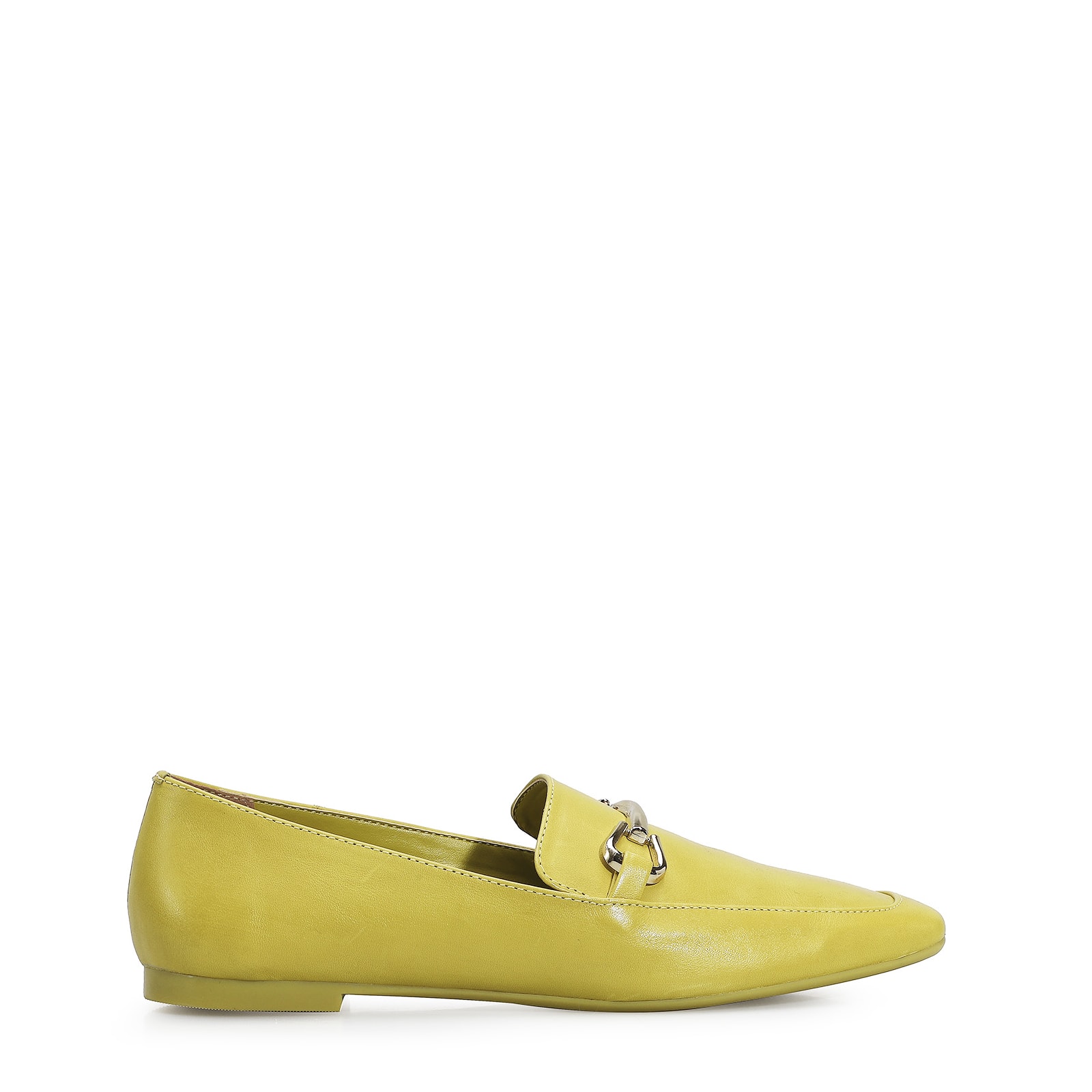 Mocassim Mercy Couro Verde Lima