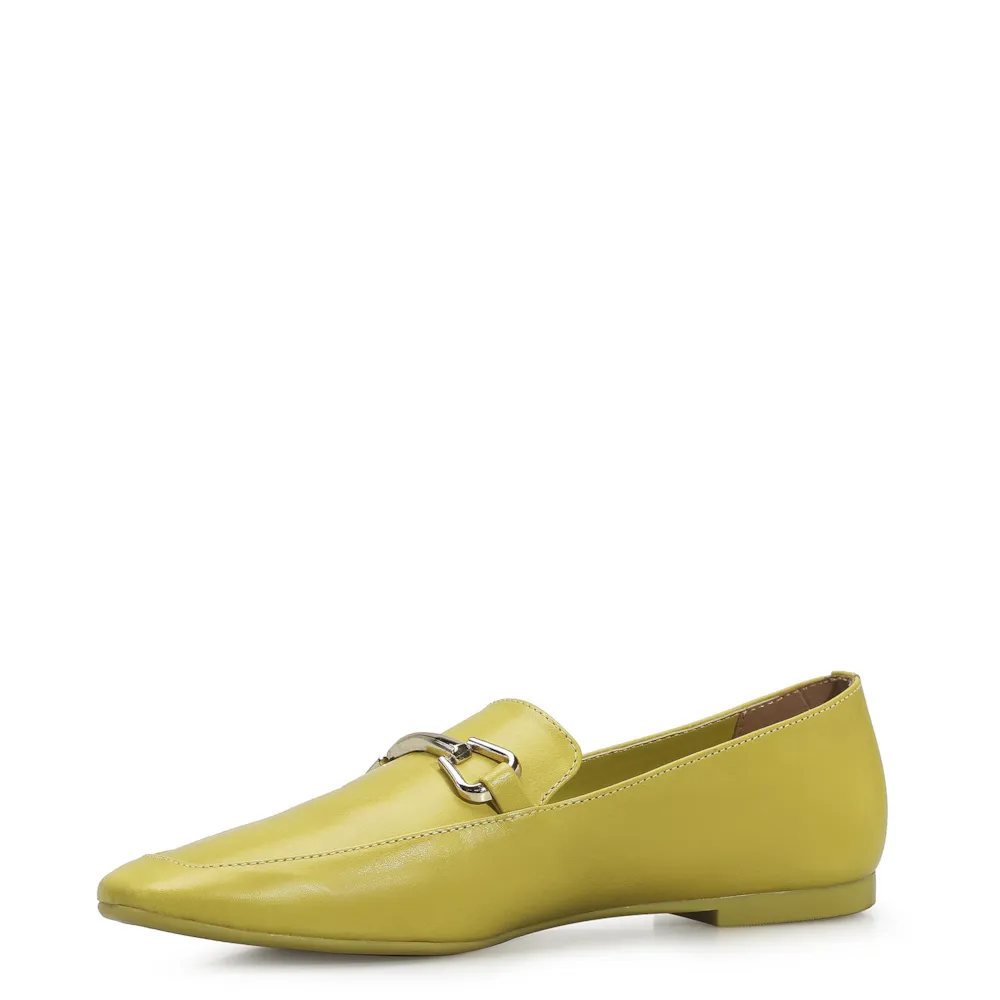 Mocassim Mercy Couro Verde Lima - imagem 4