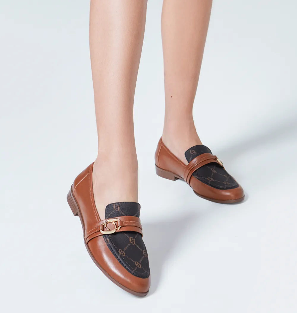Mocassim Monograma/Couro Marrom - imagem 2