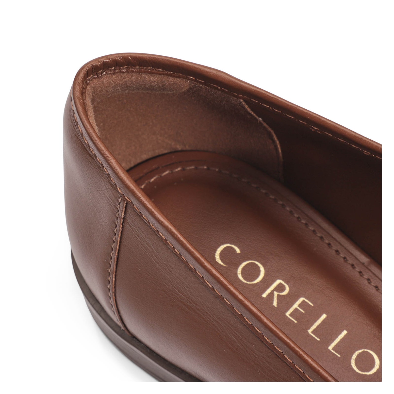 Mocassim Monograma/Couro Marrom