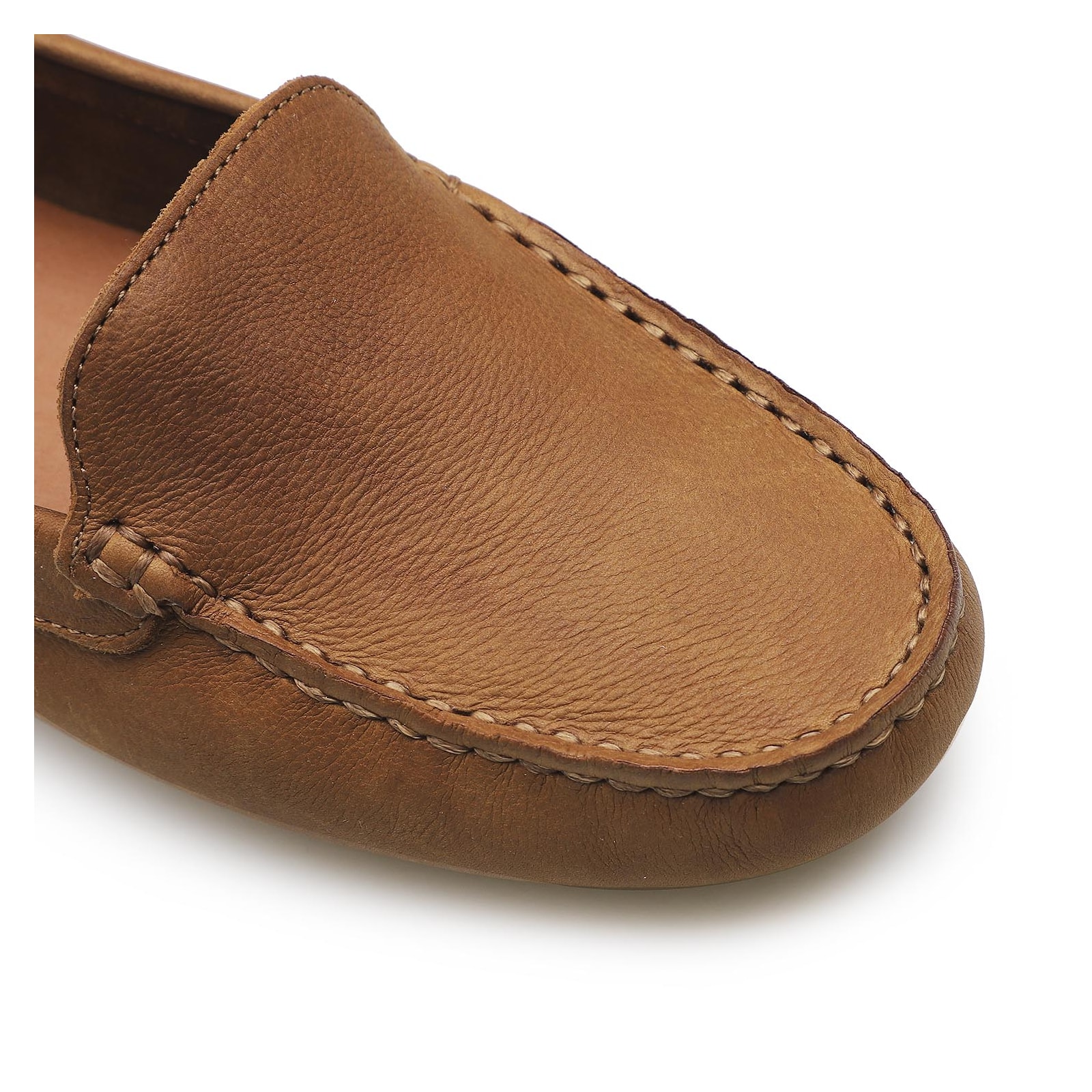 Mocassim Nobuck Caramelo