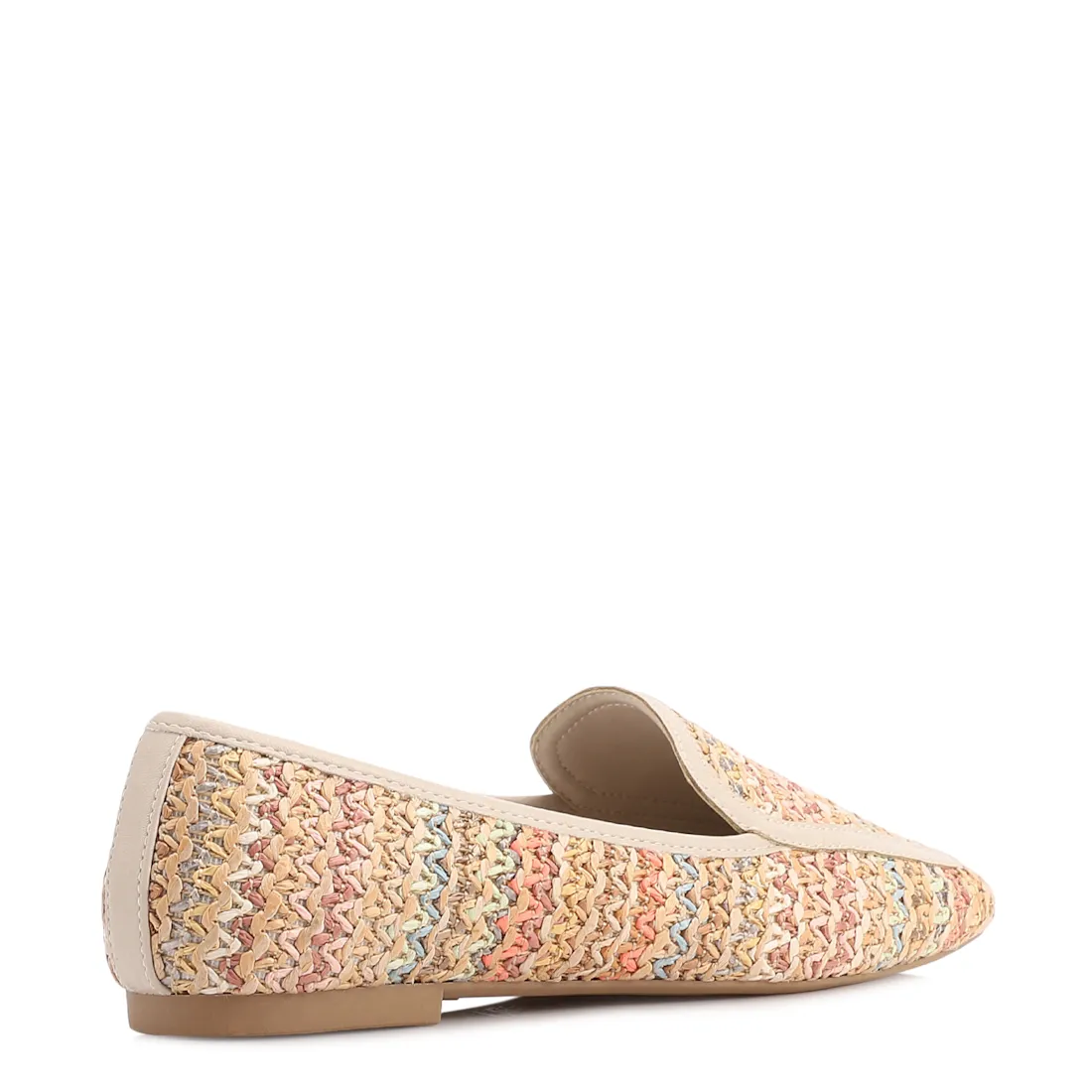 Mocassim Off White Alt Acabamento Ráfia Multicolor - foto 4