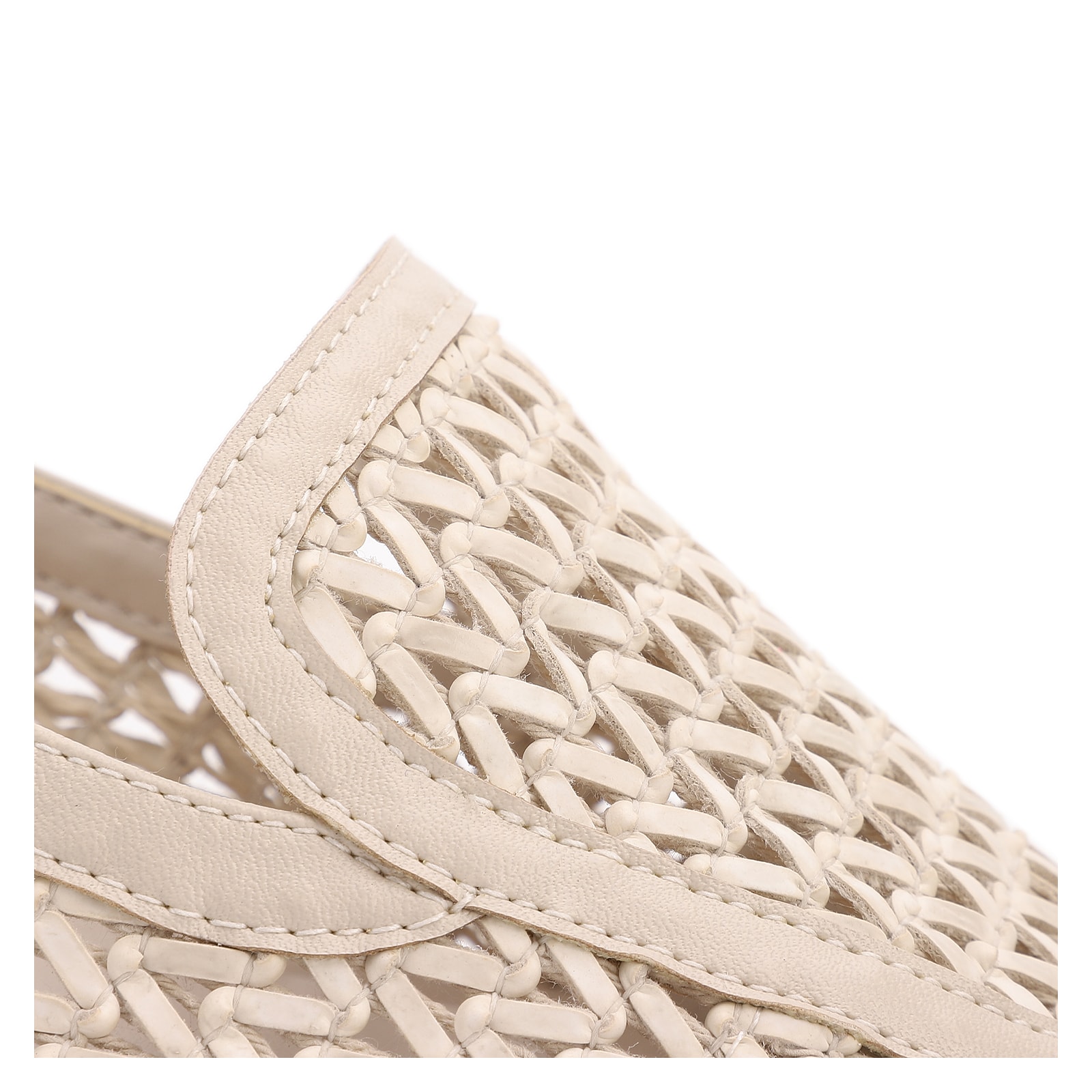 Mocassim Off White Alt Tramado