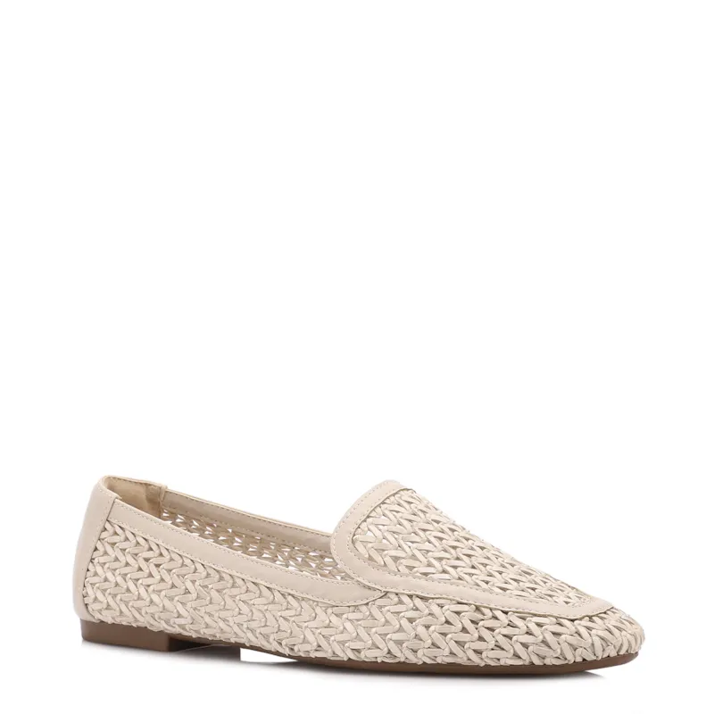Mocassim Off White Alt Tramado