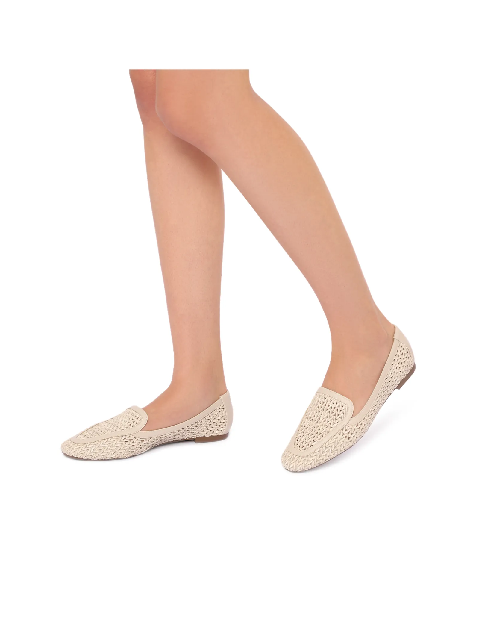 Mocassim Off White Alt Tramado