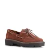 Mocassim Oxford Dockside Couro Camurça Marrom Escuro - imagem 1