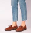 Mocassim Oxford Dockside Couro Camurça Marrom Escuro - imagem 2