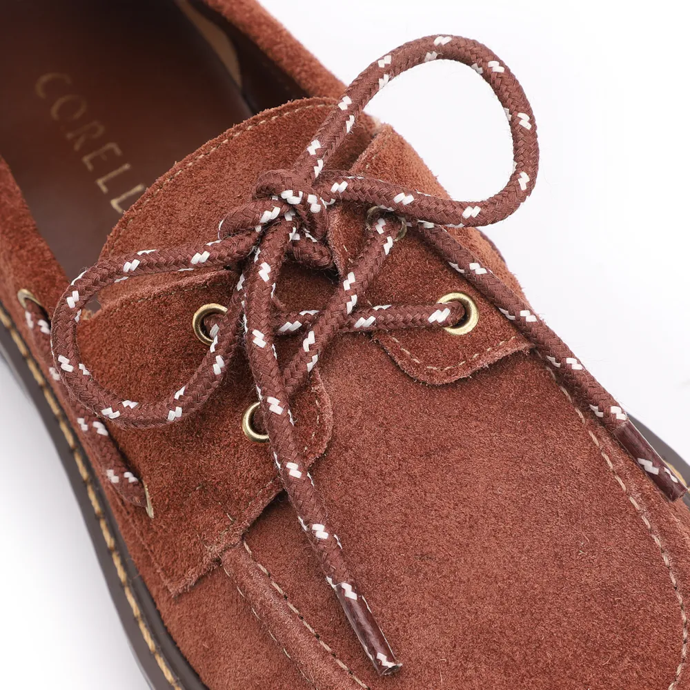 Mocassim Oxford Dockside Couro Camurça Marrom Escuro - imagem 8