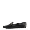 Mocassim Preto Couro Antique Tira Trançada Pespontos - imagem 4