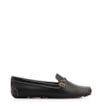 Mocassim Preto Couro Antique Tira Trançada Pespontos - imagem 2