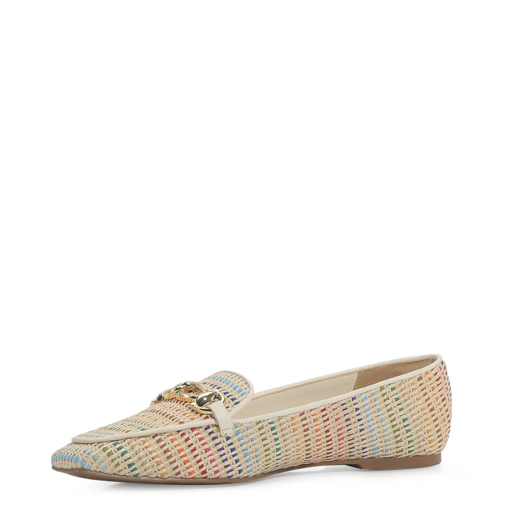 Mocassim Ráfia Colorida/Alt Off White - imagem 5