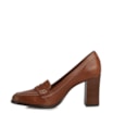 Mocassim Salto Couro Marrom - imagem 5