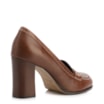 Mocassim Salto Couro Marrom - imagem 3