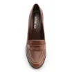 Mocassim Salto Couro Marrom - imagem 5
