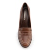 Mocassim Salto Couro Marrom - imagem 5