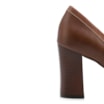Mocassim Salto Couro Marrom - imagem 7