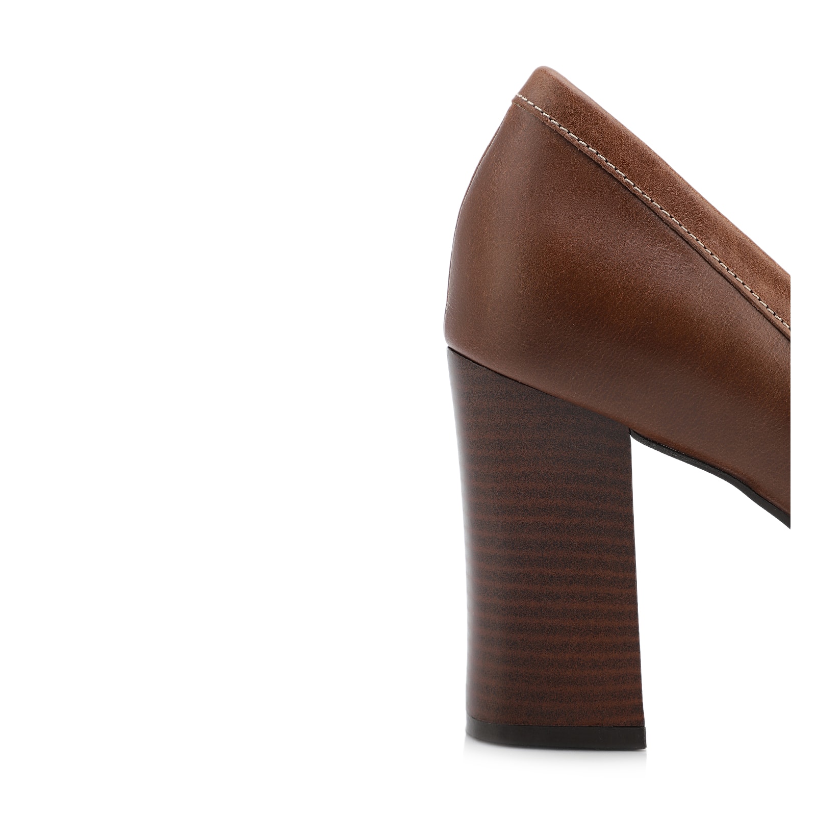 Mocassim Salto Couro Marrom