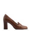 Mocassim Salto Couro Marrom - imagem 2