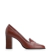 Mocassim Salto Couro Marrom - imagem 3