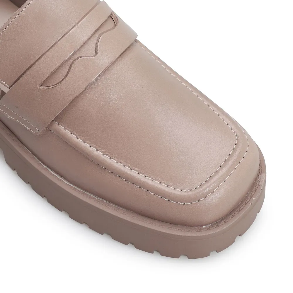 Mocassim Tratorado Couro Bege - imagem 7