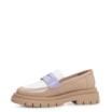 Mocassim Tratorado Couro Bege/Off White/Lilás - imagem 5