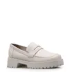 Mocassim Tratorado Couro Off White - imagem 1