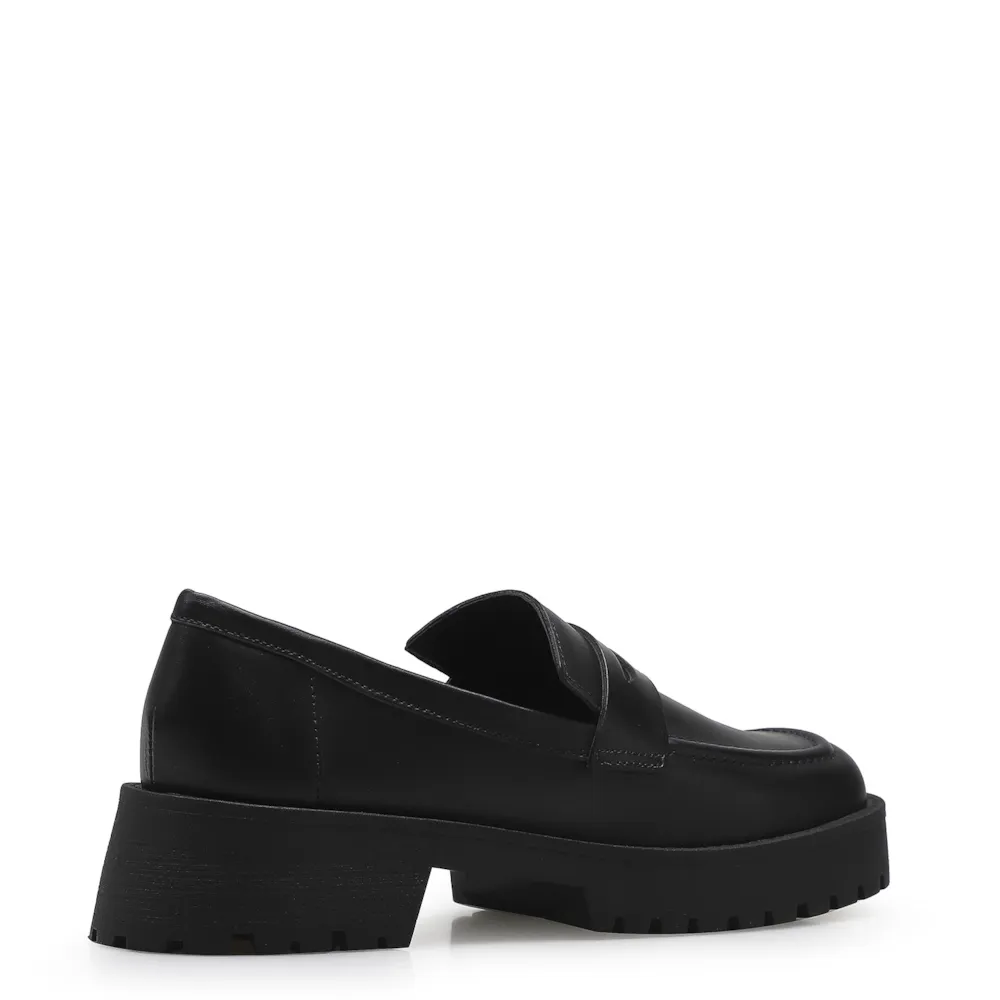 Mocassim Tratorado Couro Preto - imagem 4
