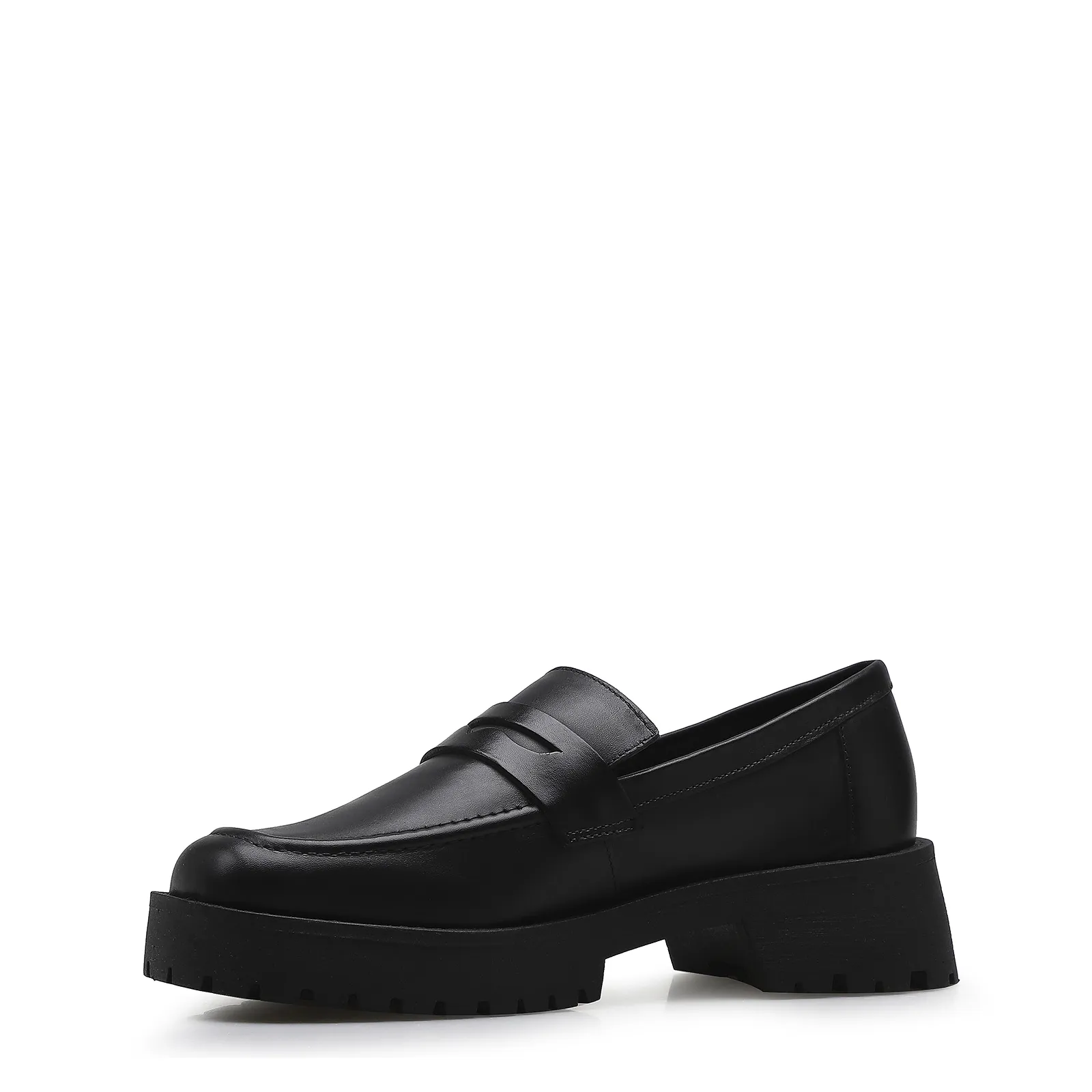 Mocassim Tratorado Couro Preto
