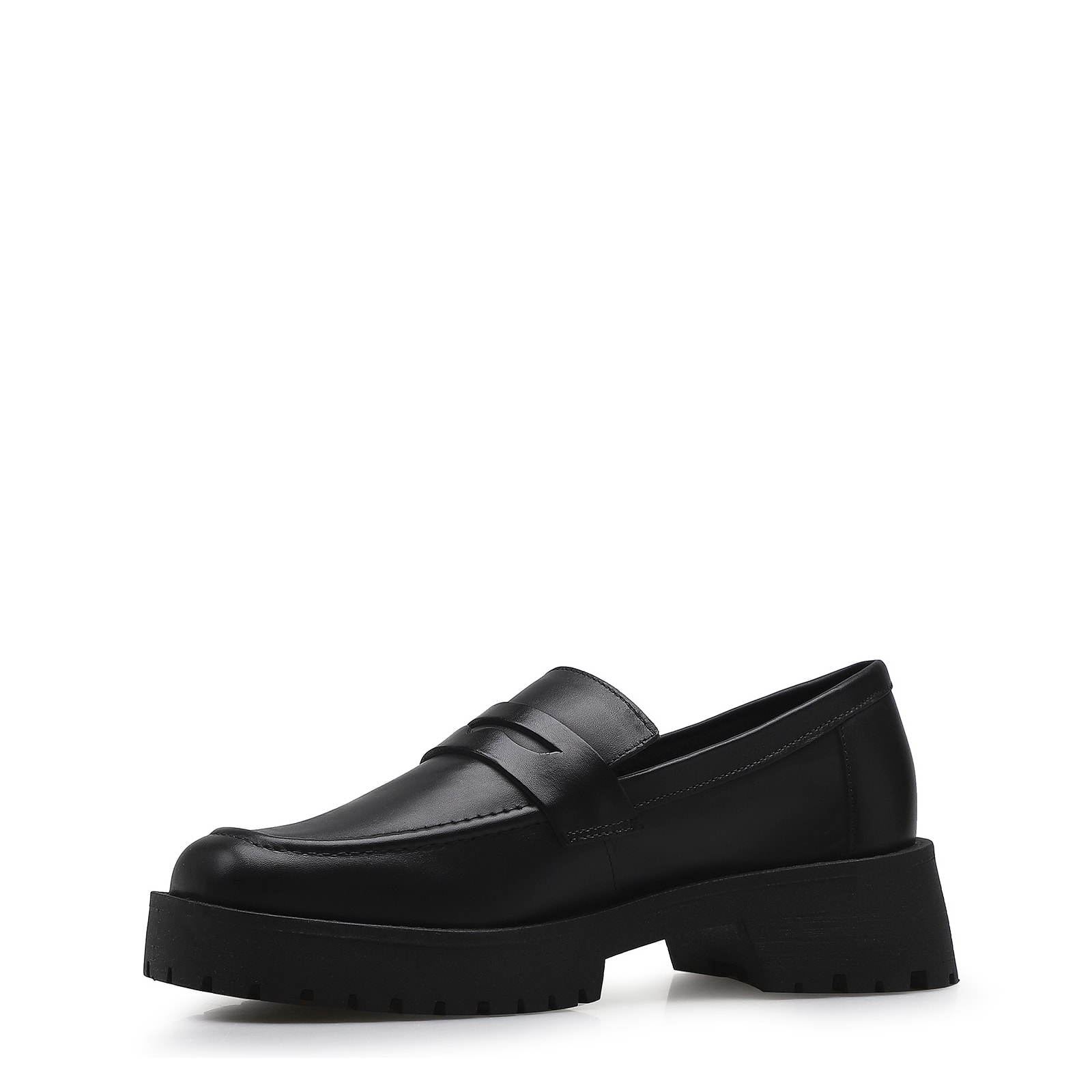 Mocassim Tratorado Couro Preto