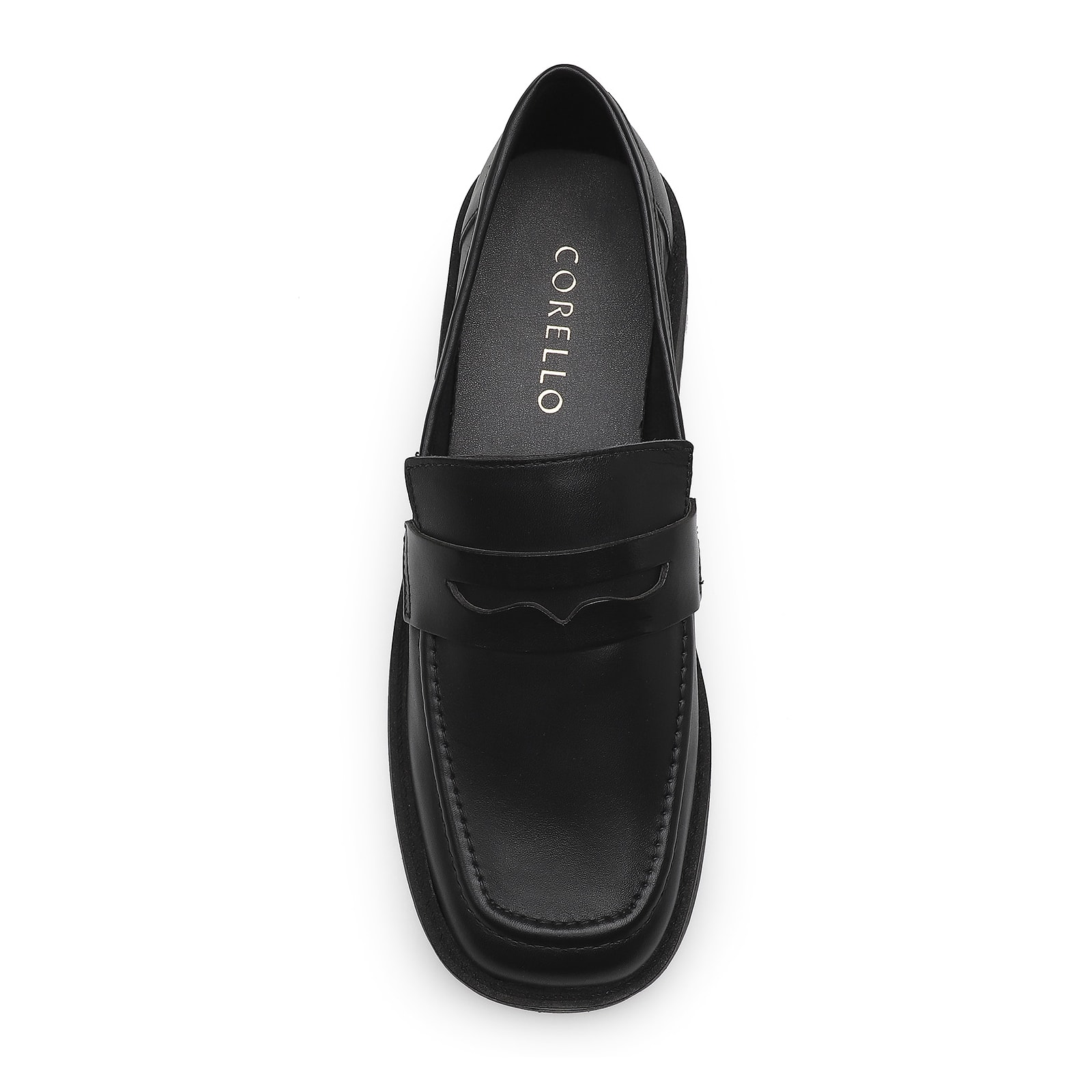 Mocassim Tratorado Couro Preto
