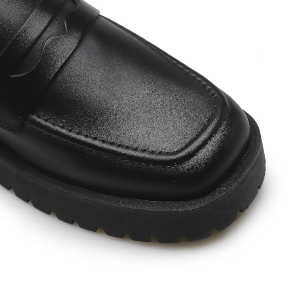 Mocassim Tratorado Couro Preto - imagem 7