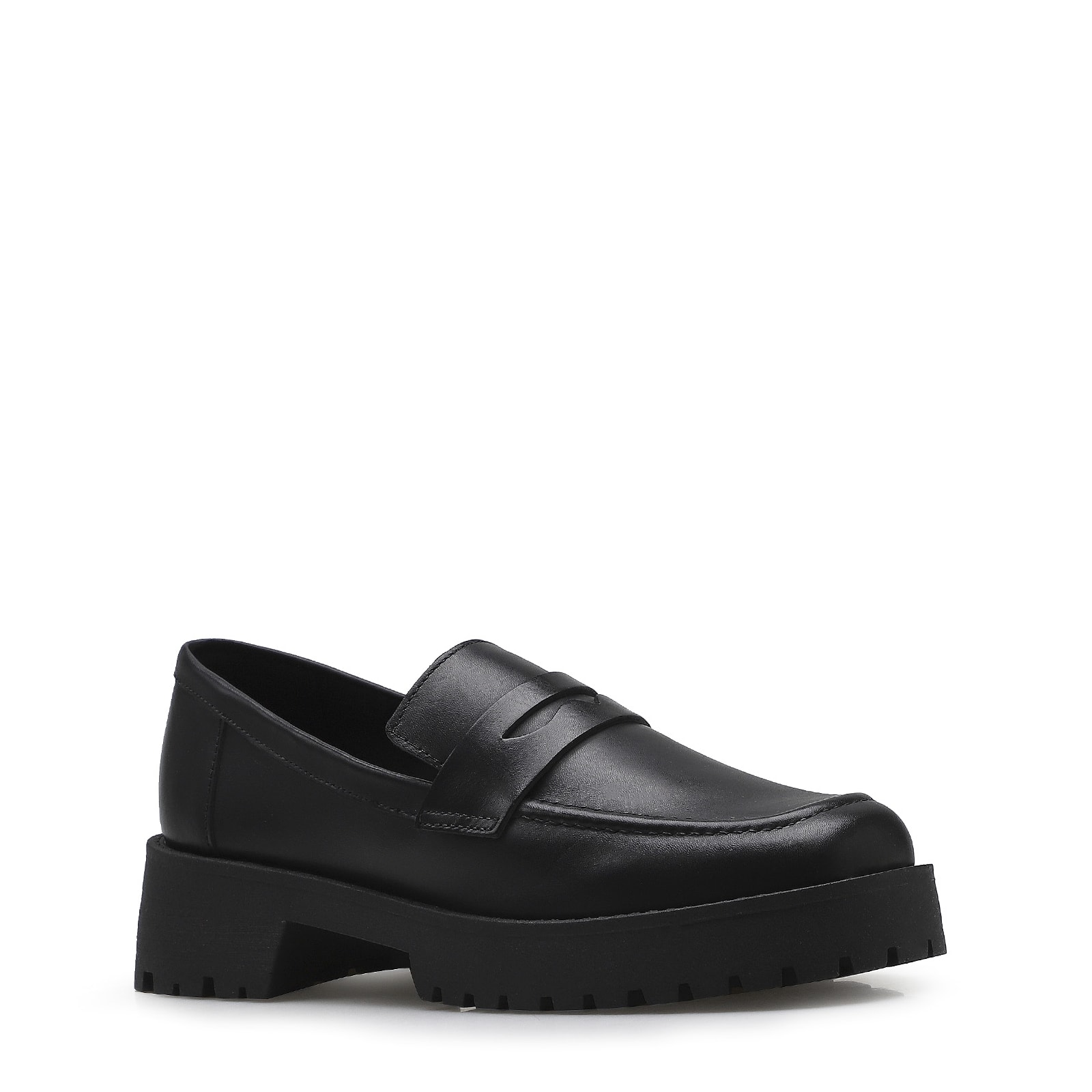 Mocassim Tratorado Couro Preto