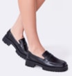 Mocassim Tratorado Couro Preto - imagem 2