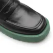 Mocassim Tratorado Couro Preto e Verde - imagem 6
