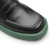 Mocassim Tratorado Couro Preto e Verde - imagem 6
