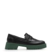 Mocassim Tratorado Couro Preto e Verde - imagem 2