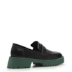 Mocassim Tratorado Couro Preto e Verde - imagem 3