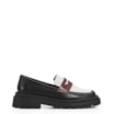 Mocassim Tratorado Couro Preto/Marrom/Off White - imagem 3