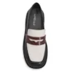 Mocassim Tratorado Couro Preto/Marrom/Off White - imagem 6