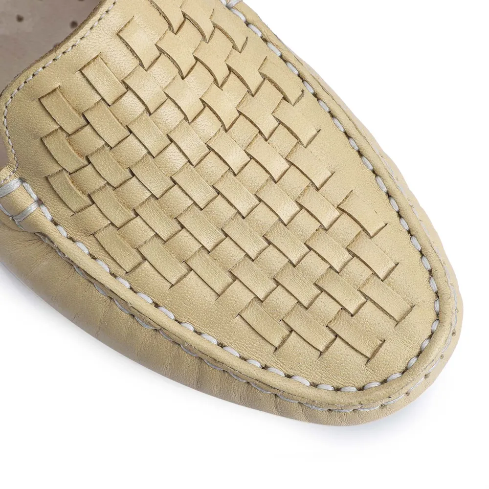 Mocassim Tressê Couro Amarelo - imagem 6