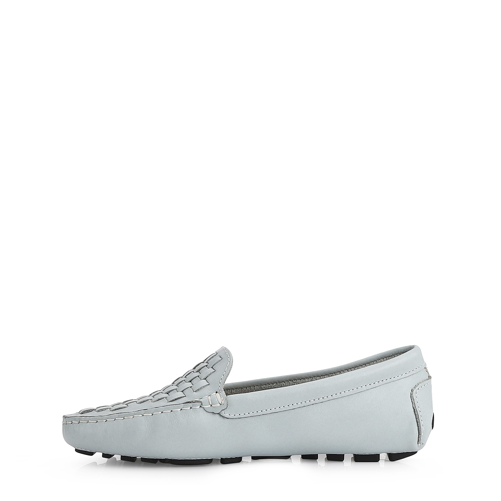 Mocassim Tressê Couro Azul