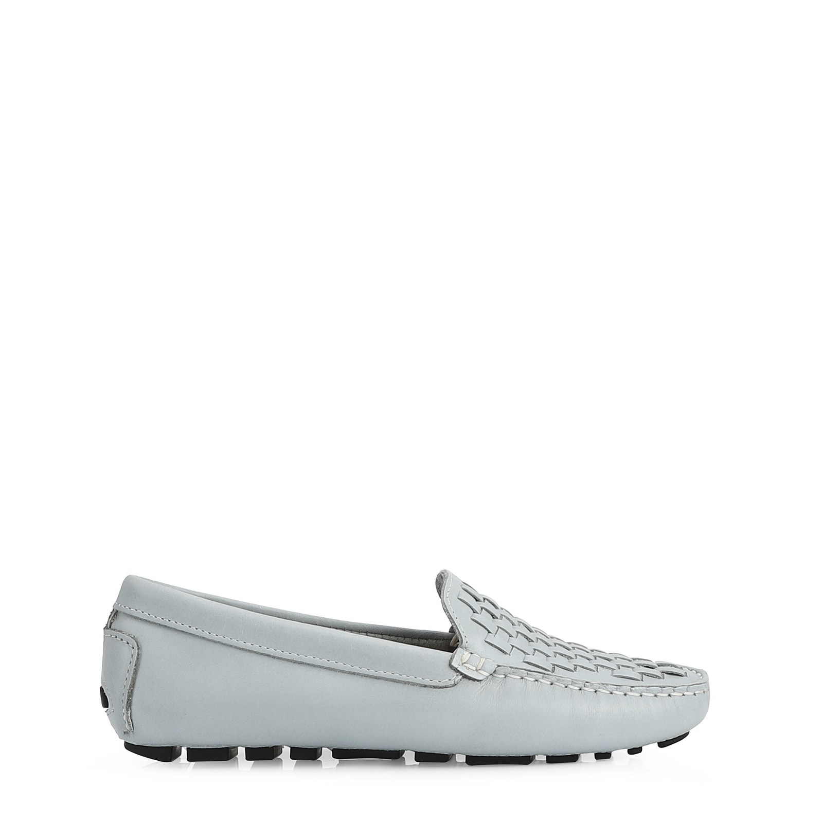 Mocassim Tressê Couro Azul