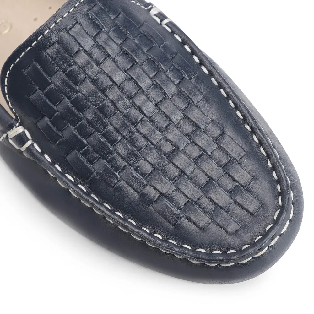 Mocassim Tressê Couro Azul - imagem 6