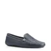 Mocassim Tressê Couro Azul - imagem 1
