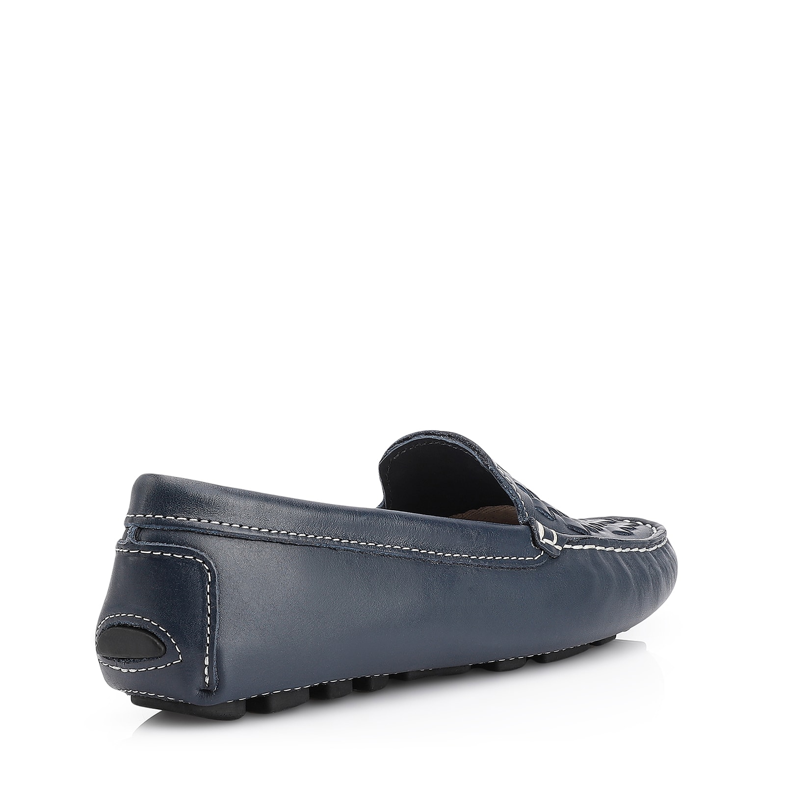 Mocassim Tressê Couro Azul
