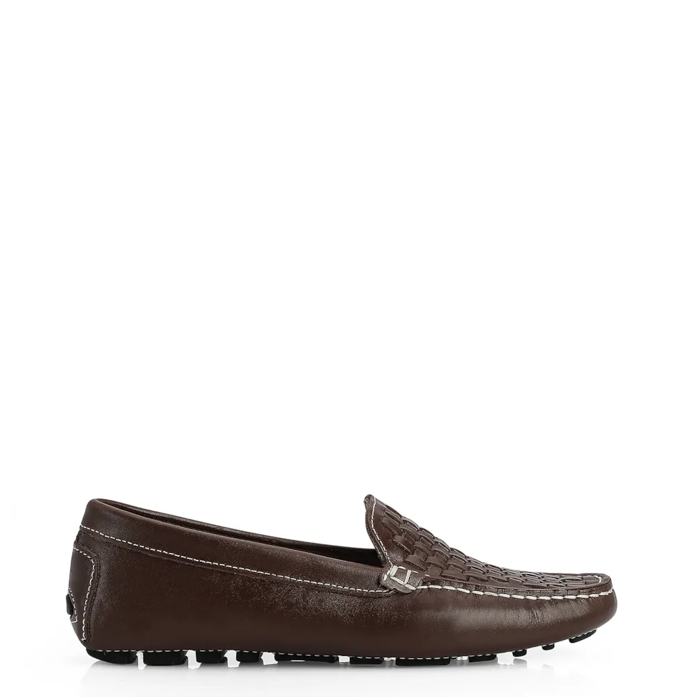 Mocassim Tressê Couro Marrom - imagem 3