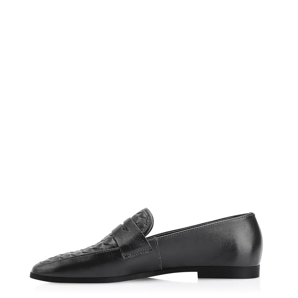 Mocassim Tressê Couro Preto - imagem 4